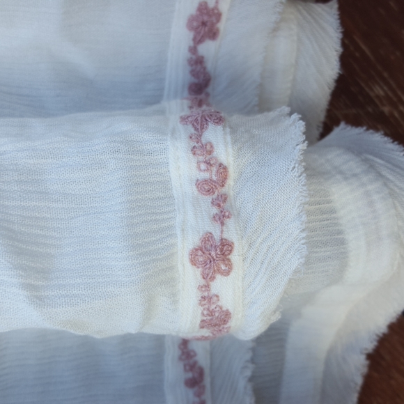 FREE POEPLE  EMBROIDERED TANK TOP, SMALL - Picture 5 of 7